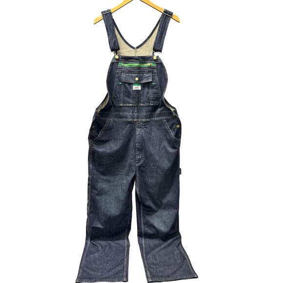 Liberty Bib Overalls Mens 38x30 (39x30 ACTUAL) Blue Denim Carpenter Utility - Picture 1 of 7